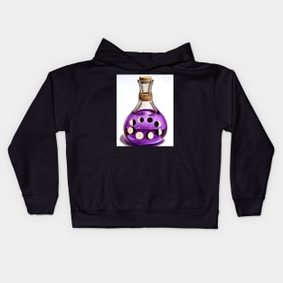 Wiccan bottle - moon phases Kids Hoodie